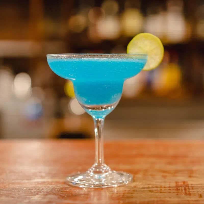 Frozen blue Moscato Margarita